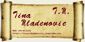 Tina Mladenović vizit kartica